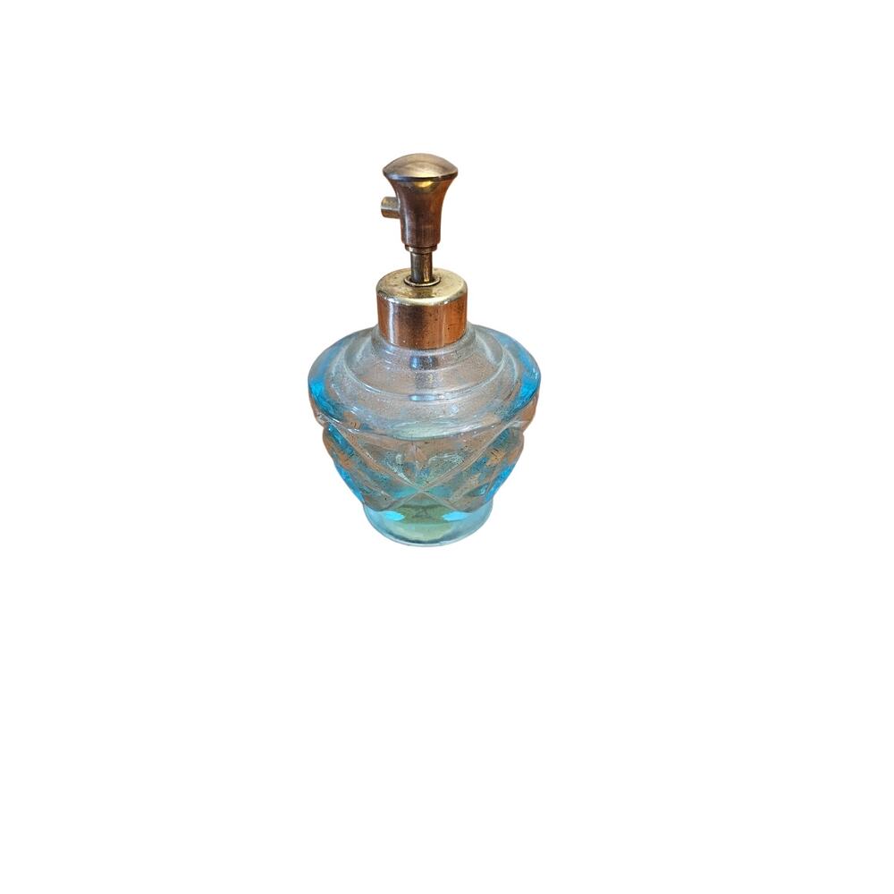 Vintage Blue Irese Parfume Bottle‎